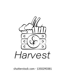 harvest hand draw icon. Element of farming illustration icons. Signs and symbols can be used for web, logo, mobile app, UI, UX