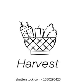 harvest hand draw icon. Element of farming illustration icons. Signs and symbols can be used for web, logo, mobile app, UI, UX