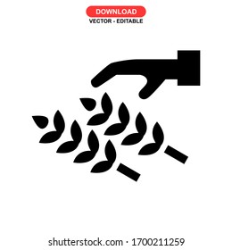 harvest icon or logo isolated sign symbol vector illustration - high quality black style vector icons
