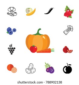 Harvest icon set