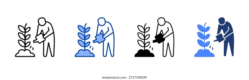 Harvest icon set multiple style collection