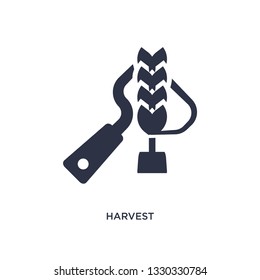 harvest icon. Simple element illustration from farming and gardening concept. harvest editable symbol design on white background. Can be use for web and mobile.