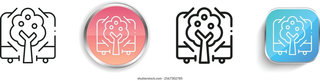harvest icon. Thin Linear, Regular and Button Style Design Isolated On White Background