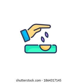  Icono de cosecha en vector. Logotipo