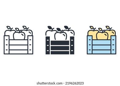 harvest icons  symbol vector elements for infographic web
