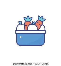 Harvest illustration style icon. EPS 10 file