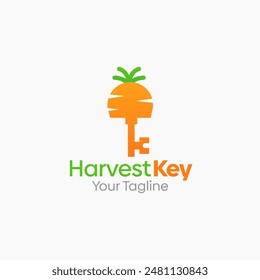 Harvest Key Logo Vector Template Design. Good for Business, Start up, Agency, and Organization