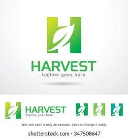 Harvest Letter H Logo Template Design Vector 