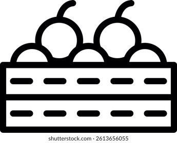 Harvest Line Vector Icon Design