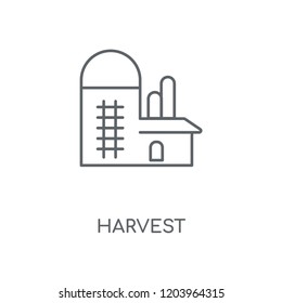 Harvest linear icon. Harvest concept stroke symbol design. Thin graphic elements vector illustration, outline pattern on a white background, eps 10.