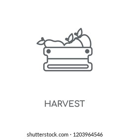 Harvest linear icon. Harvest concept stroke symbol design. Thin graphic elements vector illustration, outline pattern on a white background, eps 10.