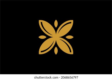 Harvest logo design vector. Leaf circle abstract design for agriculture company.