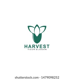 harvest logo template design vector
