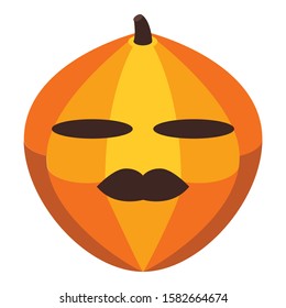 Harvest pumpkin icon. Isometric of harvest pumpkin vector icon for web design isolated on white background