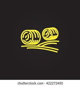 Harvest straw icon