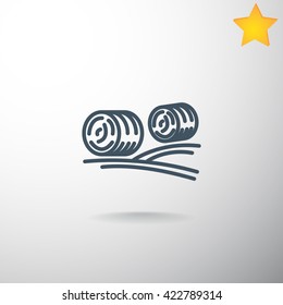 Harvest straw icon