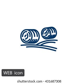 Harvest straw icon