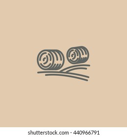 Harvest straw icon