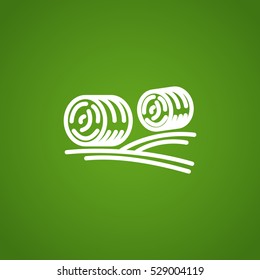  Harvest straw icon Flat.