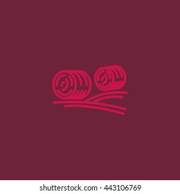 Harvest straw icon Vector