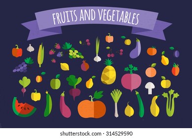 Harvest time vector illustration. Harvest fruits and vegetables. Harvest template set and harvest isolated objects. Harvesting. Harvest background vector.Harvest autumn season.Harvest objects isolated