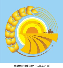 Harvest. Vector illustration. 