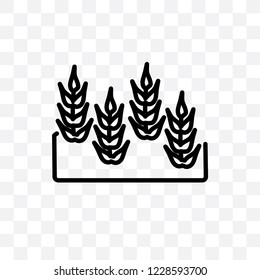 Harvest vector linear icon isolated on transparent background, Harvest transparency concept can be used for web and mobile