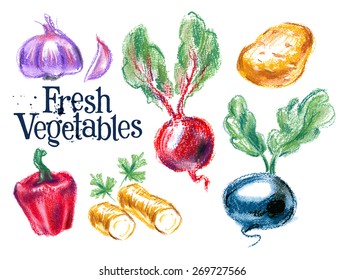 harvest vector logo design template.  fresh food or ripe vegetables icon.