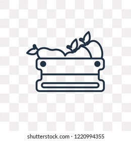 Harvest vector outline icon isolated on transparent background, high quality linear Harvest transparency concept can be used web and mobile