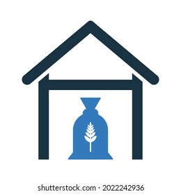 Harvest, warehouse icon. Simple editable vector illustration.
