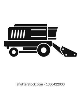 Harvester icon. Simple illustration of harvester vector icon for web design isolated on white background