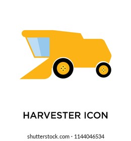 Harvester icon vector isolated on white background for your web and mobile app design, Harvester logo concept