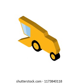 Harvester isometric left top view 3D icon