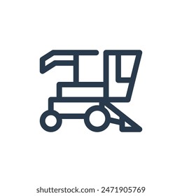 Ilustración de iconos de Vector de avances de Tecnología de cosechadora