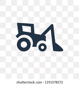 Harvester vector icon isolated on transparent background, Harvester transparency concept can be used web and mobile