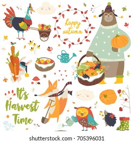 Harvesting animals set