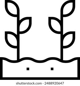 harvesting icon. Thin linear style design isolated on white background