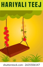 Haryali Teej is observed on the third day of the bright half of the Shraavana's Lunar month