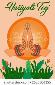 Haryali Teej is observed on the third day of the bright half of the Shraavana's Lunar month