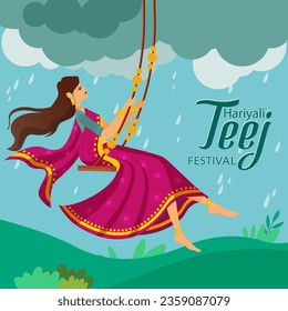 Haryali Teej is a vibrant Hindu festival celebrated mainly by women, marked by fasting, traditional attire, and joyful songs and dances.