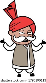 Haryanvi Old Man Talking Cartoon