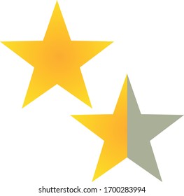 11,160 Half star shape Images, Stock Photos & Vectors | Shutterstock