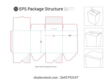 It has an easy-to-open perforation line and can be used as a snack takeaway box.
