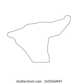 Landkarte der Region Hasaka in Syrien