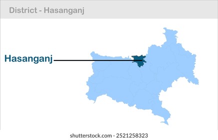 Mapa do sub-distrito de Hasanganj, Distrito de Katihar, Estado de Bihar, República da Índia, Governo de Bihar, território indiano, Índia Oriental, política, aldeia, turismo