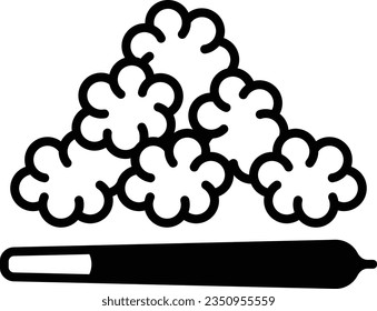 Hash Acapulco Gold Vaporizer Vektorsymbol-Design, Cannabis und Marihuana Symbol, Thc und cbd Zeichen, regenerative Kräutermedizin Stockillustration, Marihuana 420 Konzept