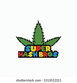 Hash Bros Cannabis Creative Abstract Nature Logo