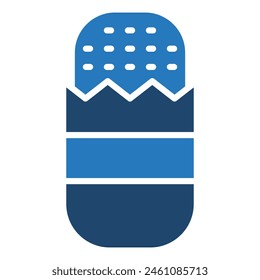 Hash Browns icon line vector illustration