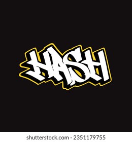 graffiti con etiqueta vectorial letra texto texto arte callejero