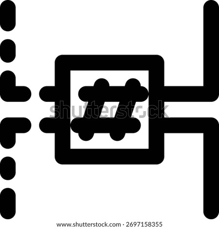 Hash, Hashing, Hash Functions Outline Icon